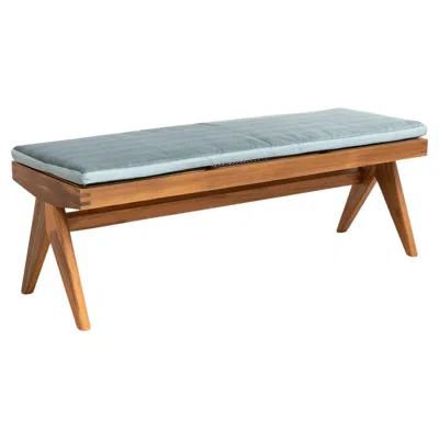 Pre-owned Cassina Pierre Jeanneret 057 Civil Bench With Cushion By  In Brown