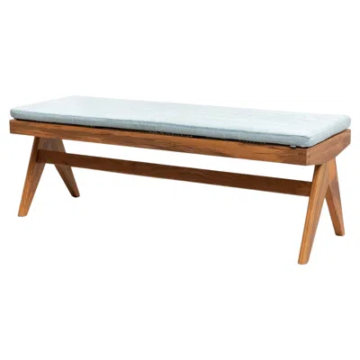 Pre-owned Cassina Pierre Jeanneret Civil Bench, Wood And Woven Viennese Cane By  In Brown