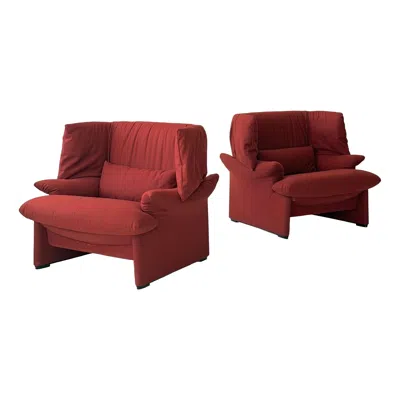 Pre-owned Cassina Portovenere Chairs By Vico Magistretti For  In Brown