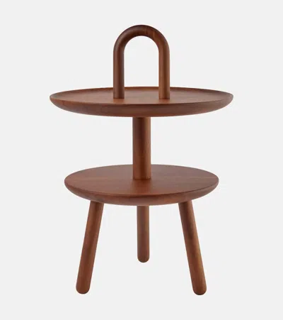 Cassina Réaction Poétique Walnut Side Table By Jaime Hayon