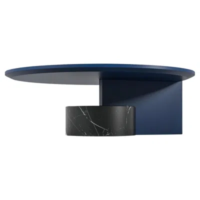 Pre-owned Cassina Sengu Low Table By Patricia Urquiola For , Marble & Wood, Italy In Brown