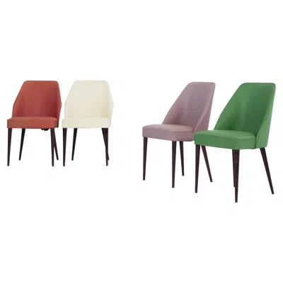 Pre-owned Cassina Set Of 4 Chairs, Designed And Manufactured By Figli Di Amedeo  In Italy In Brown