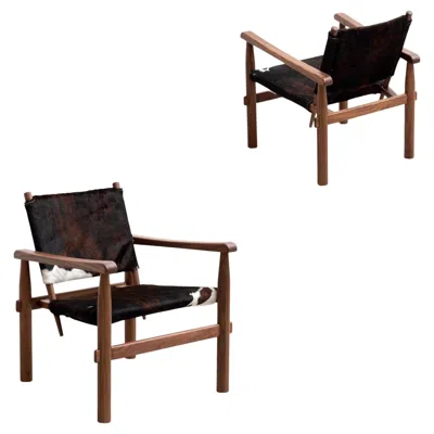 Pre-owned Cassina Set Of Two Charlotte Perriand 533 Doron Hotel Armchair By  In Brown
