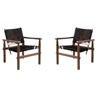 Pre-owned Cassina Set Of Two Charlotte Perriand 533 Doron Hotel Armchair By  In Brown