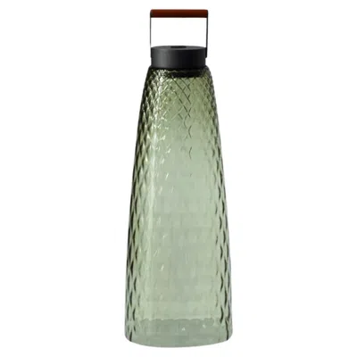 Pre-owned Cassina Singapore Sling Outdoor Lamp, Glass & Wood, Modern Design In Transparent