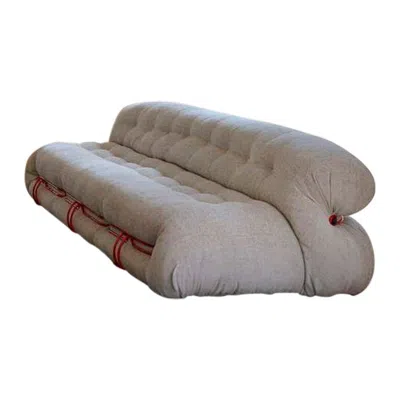 Pre-owned Cassina Sofa Soriana By Tobia Scarpa For , Modern Italian Design In Brown