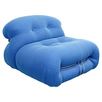 Pre-owned Cassina Soriana Armchair By Afra & Tobia Scarpa For  In Blue