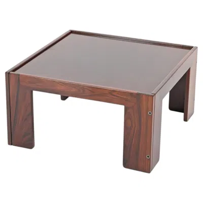 Pre-owned Cassina Square Coffee Table By Afra And Tobia Scarpa For , Italy 1965 In Brown