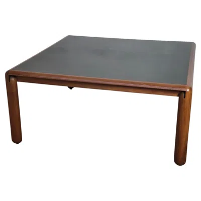 Pre-owned Cassina Square Walnut Table Model 781 By Vico Magistretti For , 60s , 70s In Brown