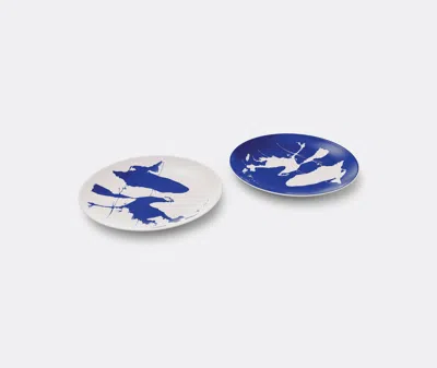 Cassina Tableware White And Blue Uni