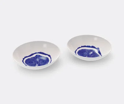 Cassina Tableware White And Blue Uni