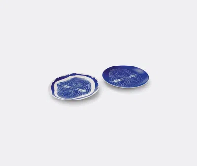 Cassina Tableware White And Blue Uni