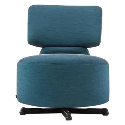 Pre-owned Cassina Toshiyuki Kita 'aki' Swivel Armchair For , Italy, New In Blue