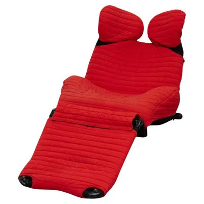 Pre-owned Cassina Toshiyuki Kita Wink 111 Armchair In Black And Red By , Circa 1980