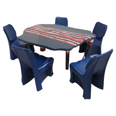 Pre-owned Cassina Very Rare Gaetano Pesce Dining Set, Sansone 1 Table & 6x Dalila Chairs In Purple