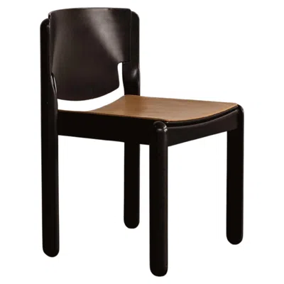 Pre-owned Cassina Vico Magistretti "122" Chair For , Cognac Leather, 1967 In Brown