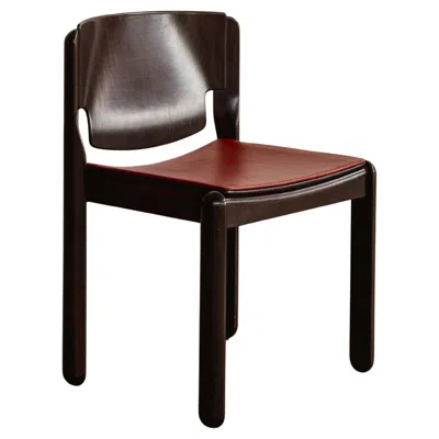 Pre-owned Cassina Vico Magistretti "122" Chair For , Red Leather, 1967