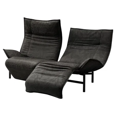 Pre-owned Cassina Vigo Magistretti For  Sofa In Dark Grey Upholstery In Gray
