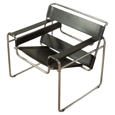 Pre-owned Cassina Wassily Chair B3 By Marcel Breuer In Black