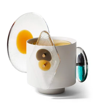 Cassina X Venini Medium Glass Colourdisc Vase In Multi