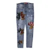 Cast Iron Men's Mushroom Angel Vs Devil Denim Jeans In Indigo In Multi