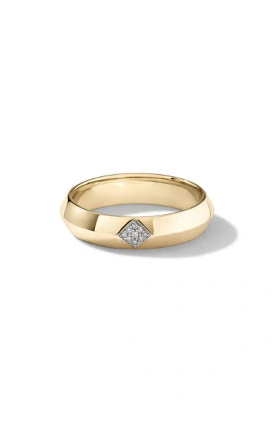 Cast The Baby Defiant Pavé Diamond Band Ring In Gold
