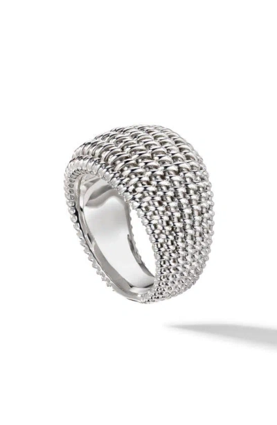 Cast The Bombshell Ring In Silver