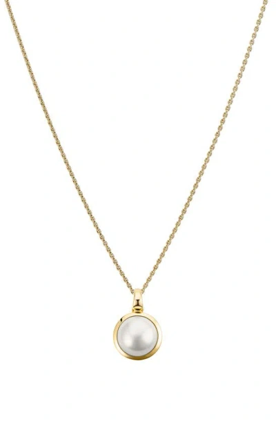 Cast The Epic Pearl Pendant Necklace In Gold