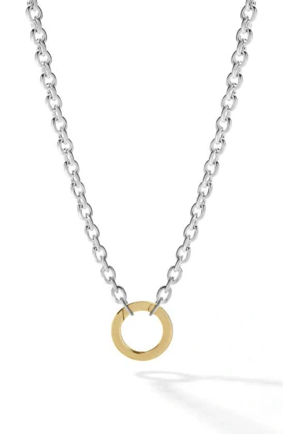 Cast The Link Chain Necklace In Metallic