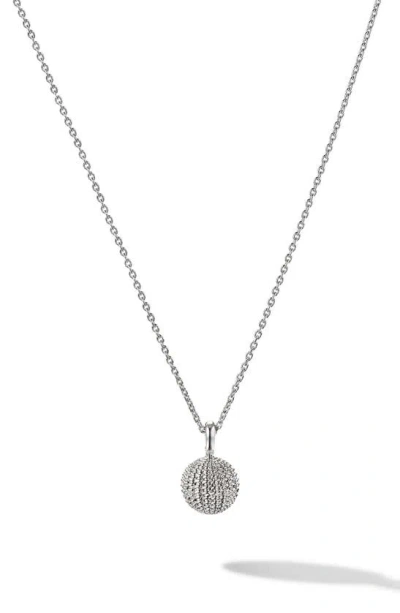 Cast The Stitched Stunner Pendant Necklace In Silver