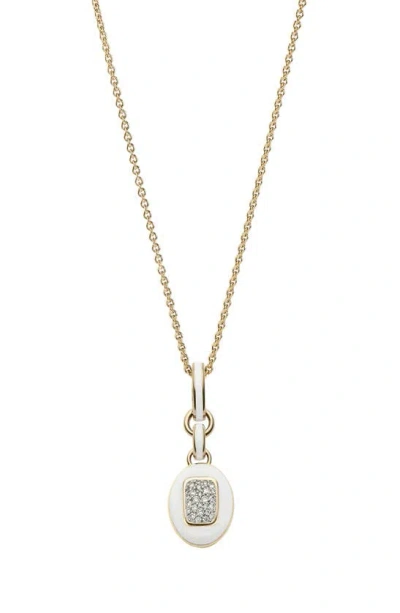 Cast The Stone Charm Necklace In Gold