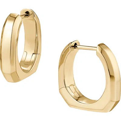 Cast X Issa Rae Bare Braeve Huggie Hoop Earrings In Gold