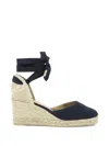 Castañer 90mm Carina Wedge Espadrilles In Blue