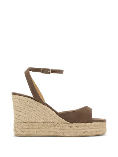Castaã±er Balir Suede Brook Wedges In Multi