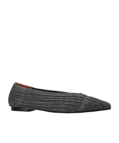 Castaã±er Ballet Flats In Silver