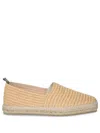 Castaã±er Beige Raffia Espadrillas In Neutral