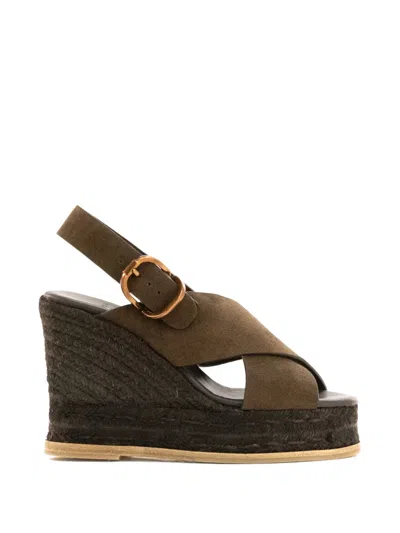 Castaã±er Betina Buckle-fastening Crossover-strap Espadrilles In Multi