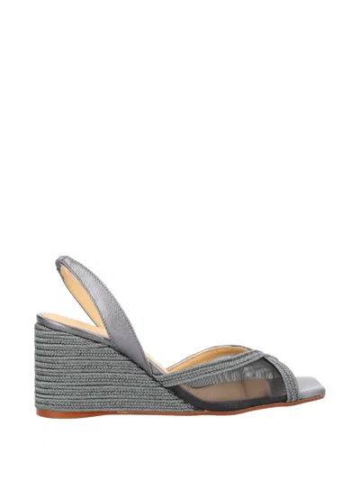 Castaã±er Betty Leather Espadrilles In Multi