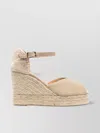 Castaã±er Bianca Raffia Wedge Espadrilles In Neutral