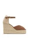 Castañer Bianca Wedge Espadrilles In Brown