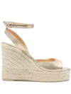 Castaã±er Round-toe Wedge Sandals