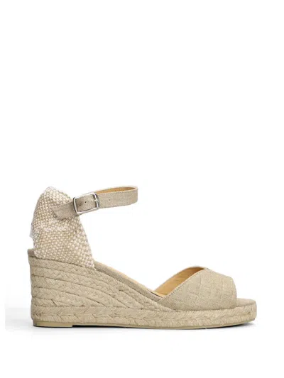 Castaã±er Blaudi Buckle-fastening Wedge Sandals In White