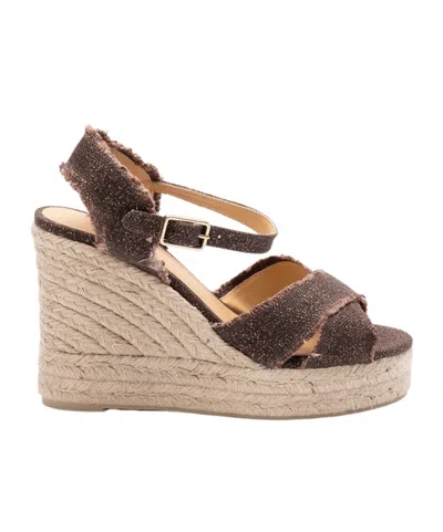 CASTAÃ±ER CASTAÑER BROMELIA FRAYED WEDGE ESPADRILLES