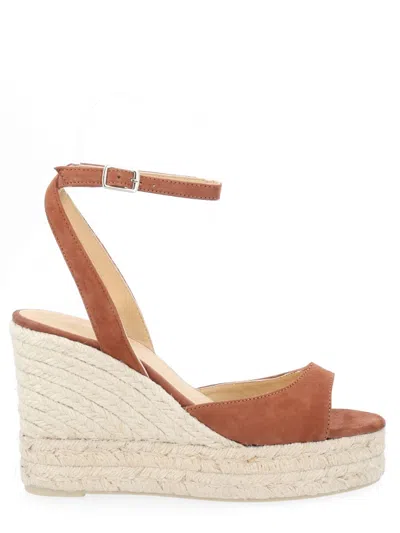 CASTAÃ±ER BROOK/8ED/007 OVINE LEATHER WEDGE SANDALS