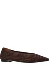 Castaã±er Brown Slip-on Ballet Flats In Multi