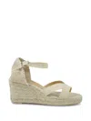 Castañer Bruna Wedge-espadrilles In Neutral