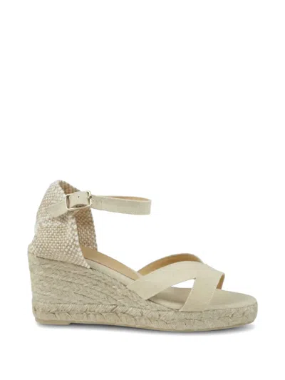 Castaã±er Bruna Wedge-espadrilles In Neutral
