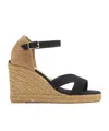 Castaã±er Buckle-strap Espadrilles In Black