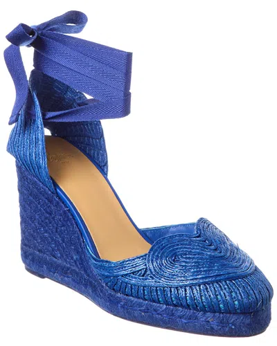 Castaã±er Cacia C Wedge Sandal In Blue