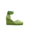 Castaã±er Cacia Tie-ankle Espadrilles In Green